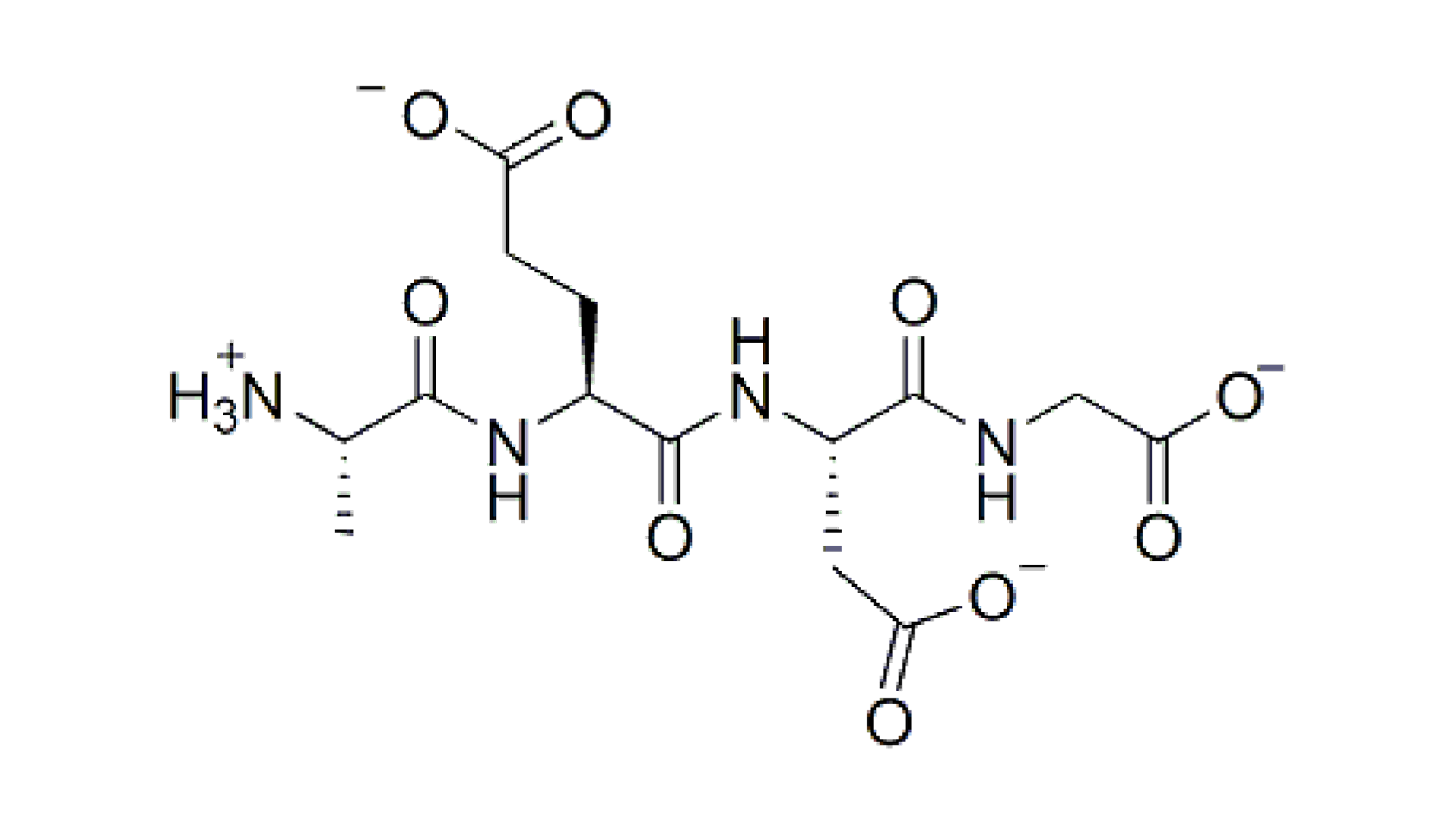 Epithalon molecular structure diagram showing the four amino acid research peptide chain