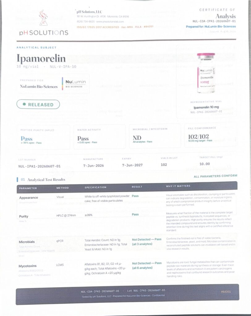 NL Ipamorelin 10mg