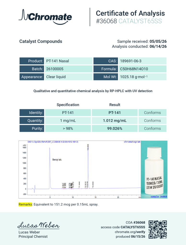 PT-141 Liquid Spray 1mg-mL