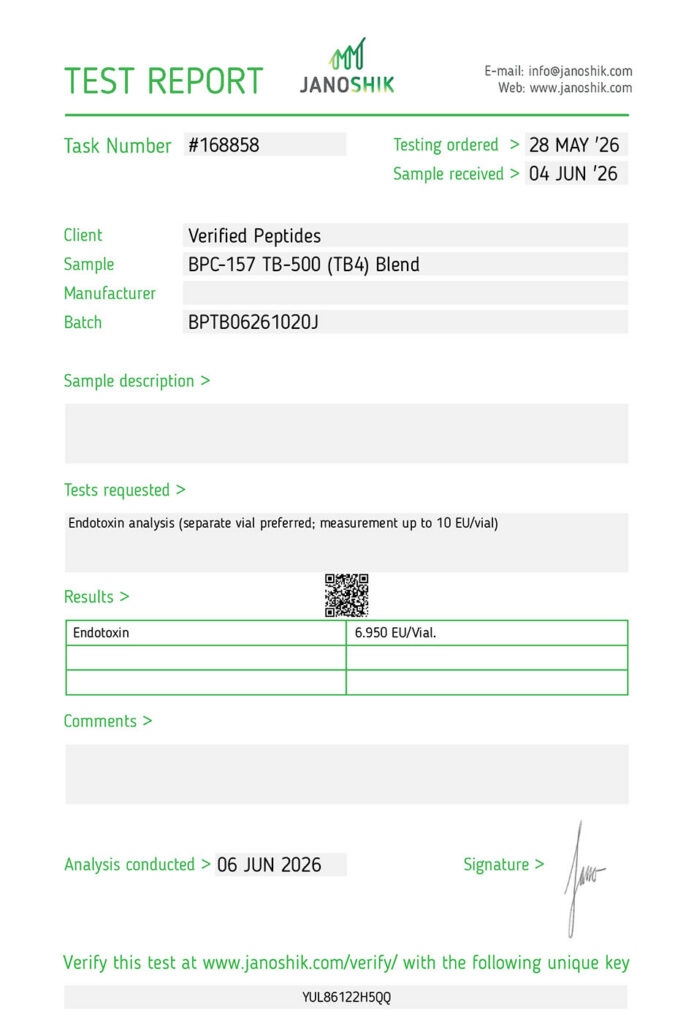 BPC-157-TB-500-Peptide-Endotoxin-Certificate-of-Analysis-Lab-Test-Report-June-2026