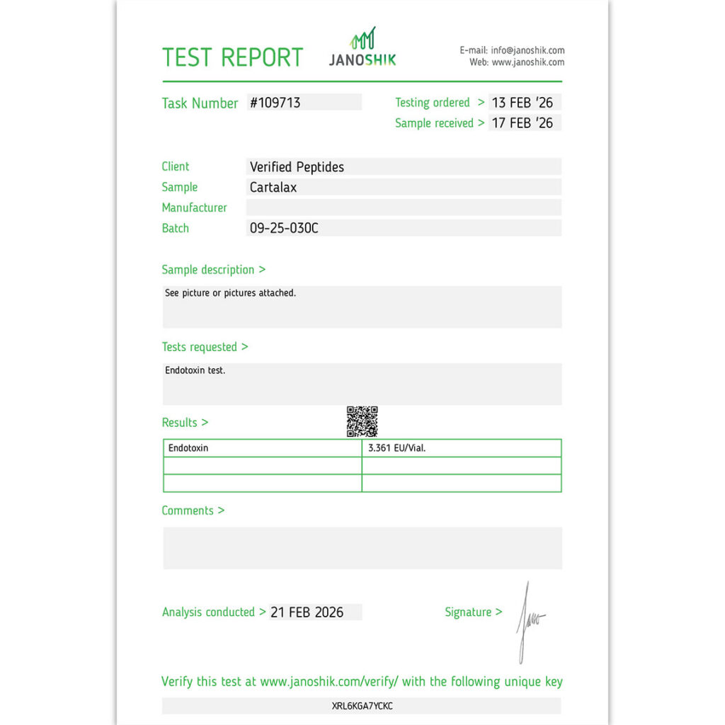 Cartalax-Peptide-Endotoxin-Certificate-of-Analysis-Lab-Test-Report-February-2026