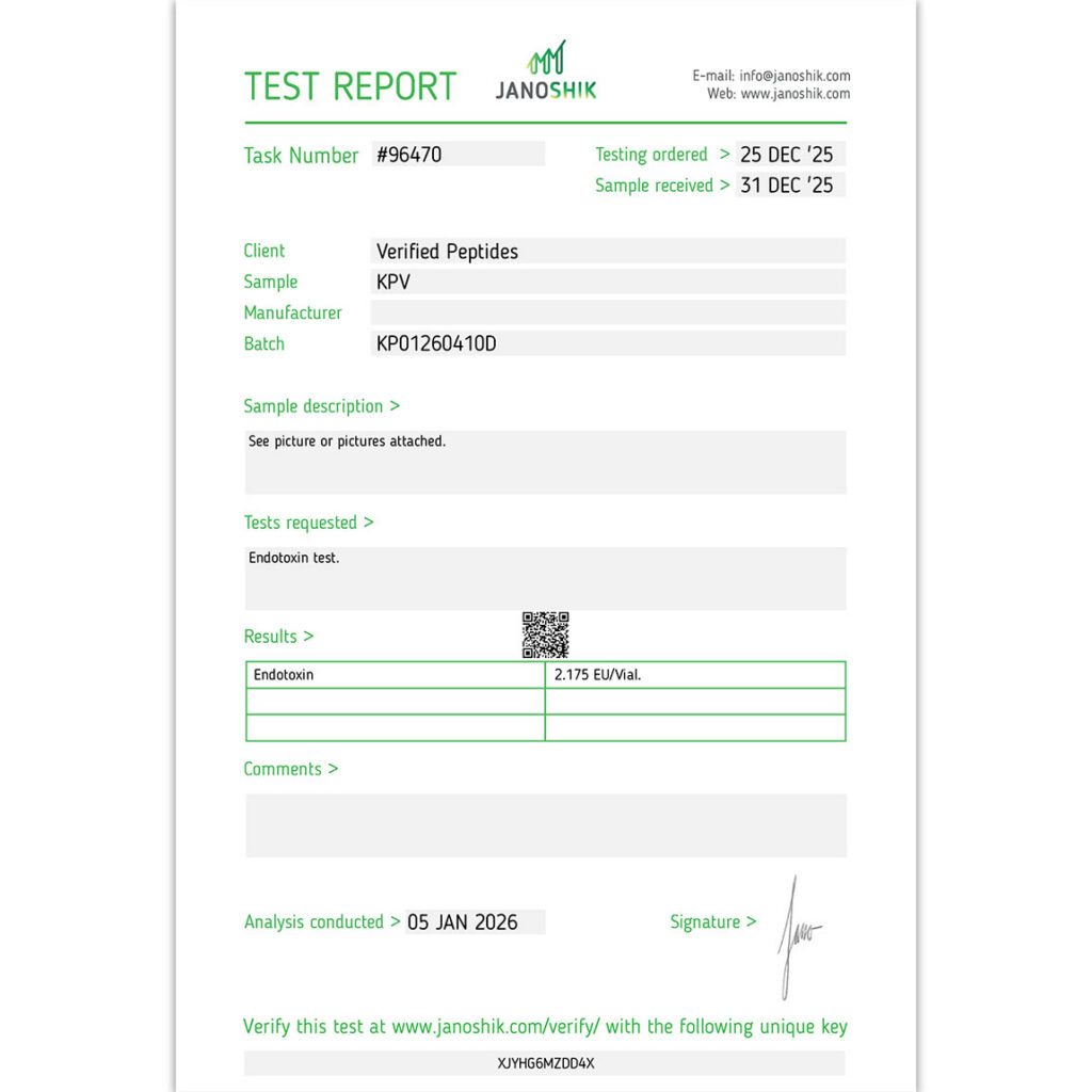 KPV-Peptide-Endoxotin-Certificate-of-Analysis-Lab-Test-Report-January-2026-sq