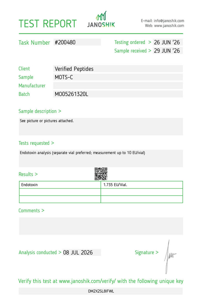 MOTS-C-Peptide-Endotoxin-Certificate-of-Analysis-Lab-Test-Report-July-2026
