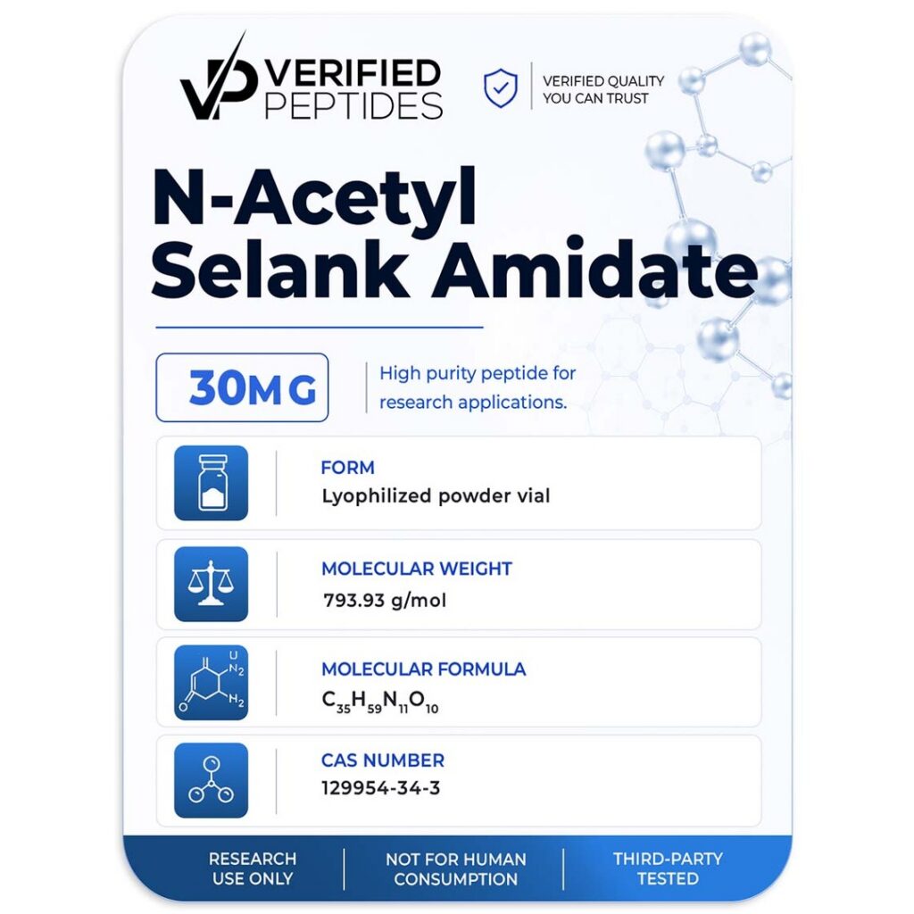 Verified Peptides N-Acetyl Selank