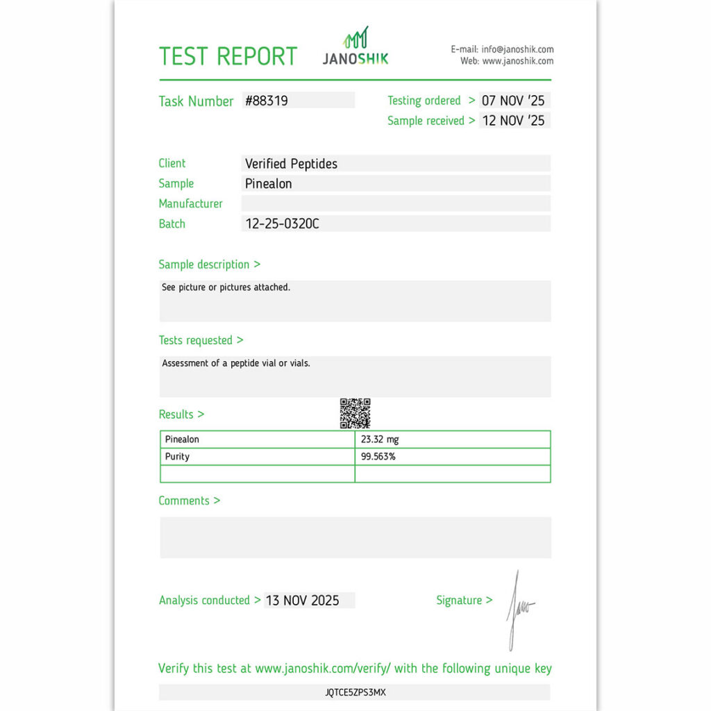 Pinealon-Peptide-Purity-Certificate-of-Analysis-Lab-Test-Report-October-2025-sq