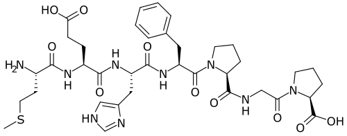 Semax molecular structure diagram, chemical structure illustration for research reference