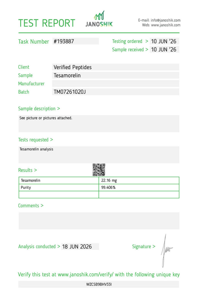 Tesamoreln-Peptide-Purity-Certificate-of-Analysis-Lab-Test-Report-June-2026-2