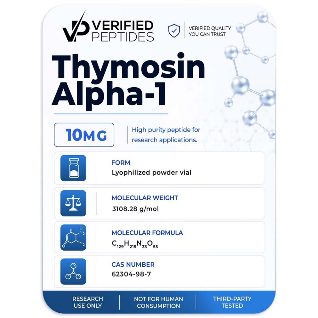 Verified Peptides Thymosin Alpha-1